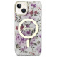 Guess Flower MagSafe case for iPhone 14 - transparent