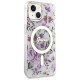 Guess Flower MagSafe case for iPhone 14 - transparent