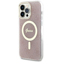Guess 4G MagSafe case for iPhone 14 Pro Max - pink