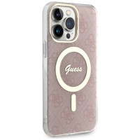 Guess 4G MagSafe case for iPhone 14 Pro Max - pink