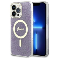 Guess GUHMP14XH4STU iPhone 14 Pro Max 6.7" purple/purple hardcase 4G MagSafe