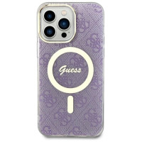 Guess GUHMP14XH4STU iPhone 14 Pro Max 6.7" purple/purple hardcase 4G MagSafe