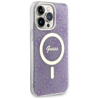 Guess GUHMP14XH4STU iPhone 14 Pro Max 6.7" purple/purple hardcase 4G MagSafe