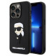 Karl Lagerfeld KLHCP14L3DRKINK iPhone 14 Pro 6.1" black/black hardcase Rubber Ikonik 3D