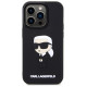 Karl Lagerfeld KLHCP14L3DRKINK iPhone 14 Pro 6.1" black/black hardcase Rubber Ikonik 3D