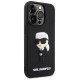 Karl Lagerfeld KLHCP14L3DRKINK iPhone 14 Pro 6.1" black/black hardcase Rubber Ikonik 3D