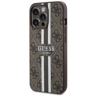 Guess GUHMP13XP4RPSW iPhone 13 Pro Max 6.7" brown/brown hardcase 4G Printed Stripes MagSafe