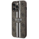 Guess GUHMP13XP4RPSW iPhone 13 Pro Max 6.7" brown/brown hardcase 4G Printed Stripes MagSafe
