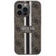 Guess GUHMP13XP4RPSW iPhone 13 Pro Max 6.7" brown/brown hardcase 4G Printed Stripes MagSafe