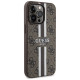 Guess GUHMP13XP4RPSW iPhone 13 Pro Max 6.7" brown/brown hardcase 4G Printed Stripes MagSafe