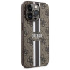 Guess GUHMP14LP4RPSW iPhone 14 Pro 6.1" brown/brown hardcase 4G Printed Stripes MagSafe