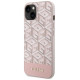 Guess GUHMP14MHGCFSEP iPhone 14 Plus 6.7" pink/pink hard case GCube Stripes MagSafe