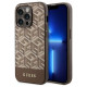 Guess GUHMP14XHGCFSEW iPhone 14 Pro Max 6.7" brown/brown hard case GCube Stripes MagSafe