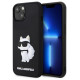 Karl Lagerfeld KLHCP14M3DRKHNK iPhone 14 Plus 6.7" black/black hardcase Rubber Choupette 3D