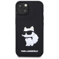 Karl Lagerfeld KLHCP14M3DRKHNK iPhone 14 Plus 6.7" black/black hardcase Rubber Choupette 3D