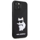 Karl Lagerfeld KLHCP14M3DRKHNK iPhone 14 Plus 6.7" black/black hardcase Rubber Choupette 3D