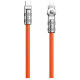 Dudao L24CL USB-C - Lightning angled cable with 180° rotation 30W 1m - orange