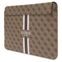 Guess 4G Printed Stripes cover for a 14" laptop - brown