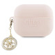 Guess GUAP23DSLGHDP AirPods Pro 2 cover pink/pink 3D Rubber 4G Diamond Charm