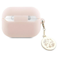 Guess GUAP23DSLGHDP AirPods Pro 2 cover pink/pink 3D Rubber 4G Diamond Charm