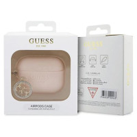 Guess GUAP23DSLGHDP AirPods Pro 2 cover pink/pink 3D Rubber 4G Diamond Charm