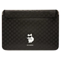 Karl Lagerfeld Saffiano Monogram Choupette case for a 14" laptop - black