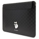 Karl Lagerfeld Saffiano Monogram Choupette case for a 14" laptop - black