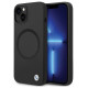 BMW BMHMP14SSILBK2 case for iPhone 14 - black Signature Liquid Silicone MagSafe