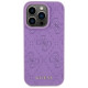 Guess Leather 4G Stamped case for iPhone 15 Pro - purple
