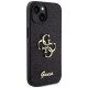 Guess Glitter Script Big 4G case for iPhone 15 - black