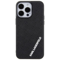 Karl Lagerfeld 3D Rubber Multi Logo case for iPhone 15 Pro Max - black