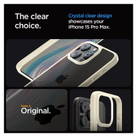 Spigen Crystal Hybrid Case for iPhone 15 Pro Max - Clear Beige