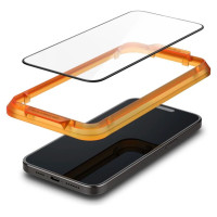 Spigen ALM Glass FC tempered glass for iPhone 15 - black 2 pcs.