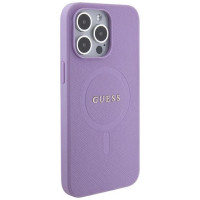 Guess GUHMP15XPSAHMCU iPhone 15 Pro Max 6.7" purple/purple hardcase Saffiano MagSafe