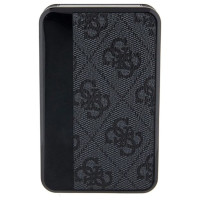 Guess Powerbank 18W GUPB10DP4GEGK 10000mAh black/black 4G Leather Metal Logo