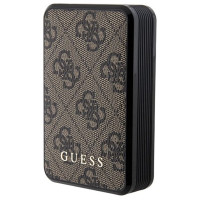 Guess Powerbank 18W GUPB10DP4GEGW 10000mAh brown/brown 4G Leather Metal Logo