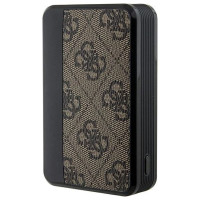 Guess Powerbank 18W GUPB10DP4GEGW 10000mAh brown/brown 4G Leather Metal Logo