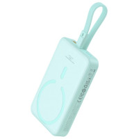 Baseus Magnetic Mini MagSafe 10000mAh 20W powerbank with built-in Lightning cable - blue + Baseus Simple Series USB-C - USB-C 60W 0.3m cable