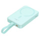 Baseus Magnetic Mini MagSafe 10000mAh 20W powerbank with built-in Lightning cable - blue + Baseus Simple Series USB-C - USB-C 60W 0.3m cable