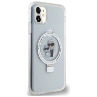Karl Lagerfeld KLHMN61HMRSKCH iPhone 11 / Xr 6.1" white/white hardcase Ring Stand Karl&Choupette MagSafe