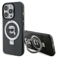 Karl Lagerfeld KLHMP15XHMRSKHK iPhone 15 Pro Max 6.7" black/black hardcase Ring Stand Karl Head MagSafe