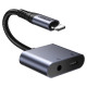 Joyroom SY-L01 Lightning to Lightning / 3.5 mm mini jack DAC adapter 2in1 - black