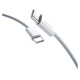 Dudao L6C USB-C - USB-C PD 30W cable 2m - light blue