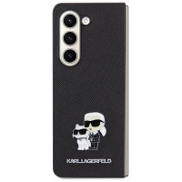 Karl Lagerfeld Saffiano Karl&Choupette Pin case for Samsung Galaxy Z Fold 5 - black