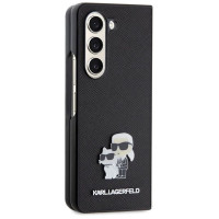 Karl Lagerfeld Saffiano Karl&Choupette Pin case for Samsung Galaxy Z Fold 5 - black
