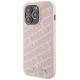Karl Lagerfeld Quilted K Pattern case for iPhone 15 Pro Max - pink
