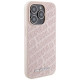 Karl Lagerfeld Quilted K Pattern case for iPhone 15 Pro Max - pink
