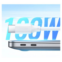 Ugreen US562 USB-C - USB-C PD QC cable 100W 480Mb/s 1m - white