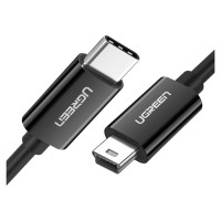 Ugreen US242 USB-C (male) / mini USB (male) cable 1 m - black