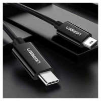 Ugreen US242 USB-C (male) / mini USB (male) cable 1 m - black